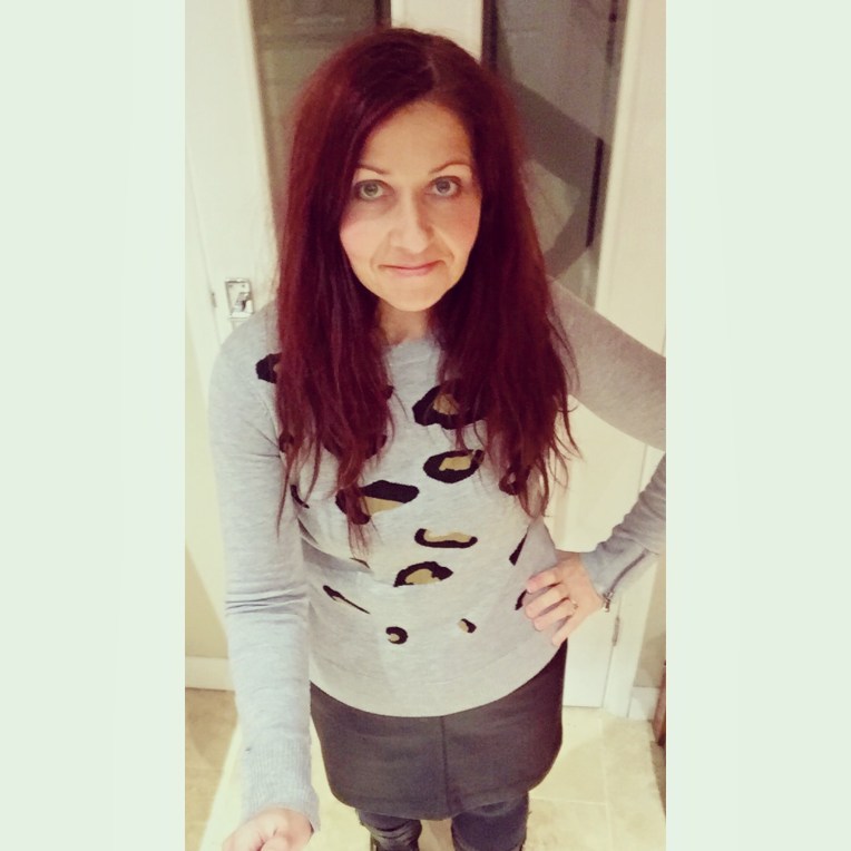 Blueskygirlie wearing Very Myleene Klass intarsia jumper via always a blueskygirl blog