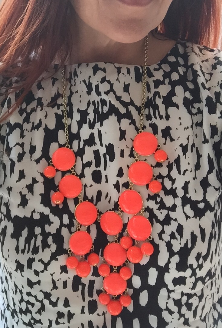 #ootd ASOS dress bubble necklace look via always a Blue Sky Girl blog