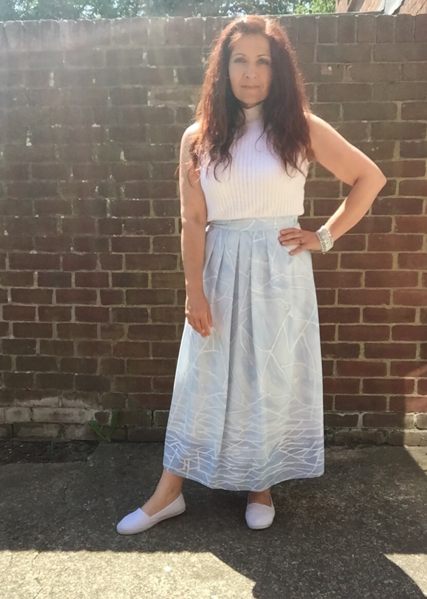 vintage  summer outfit via Always a Blue Sky Girl blog