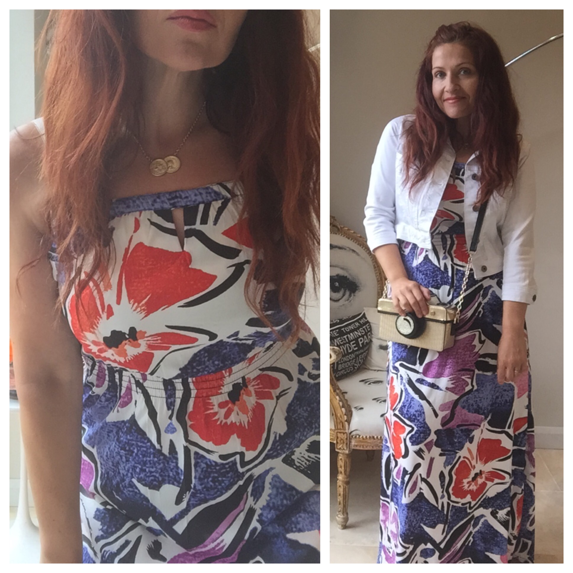 M&Co. petite maxi dress review via Always a blue sky girl fashion blog M&Co. petite maxi dress review via Always a blue sky girl fashion blog
