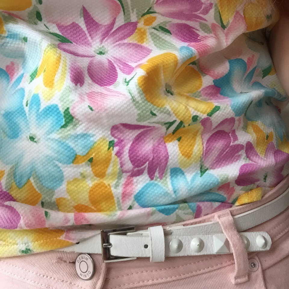 F&F pink jeans & Primark top via Always a Blue Sky Girl fashion blog