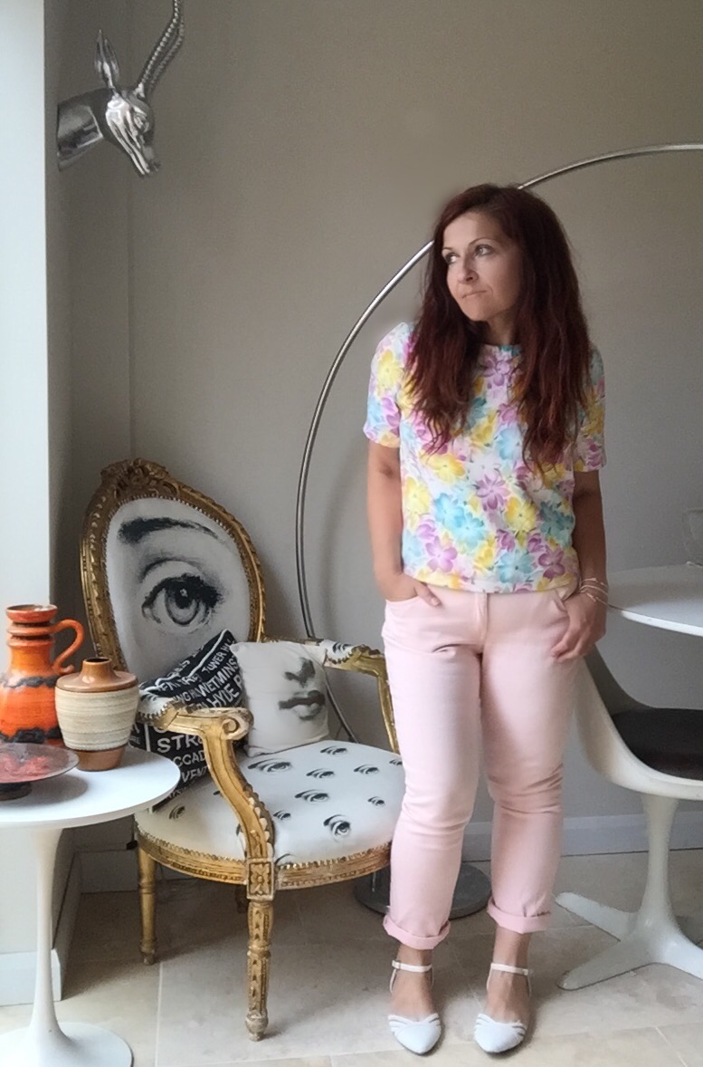F&F pink jeans & Primark top via Always a Blue Sky Girl fashion blog