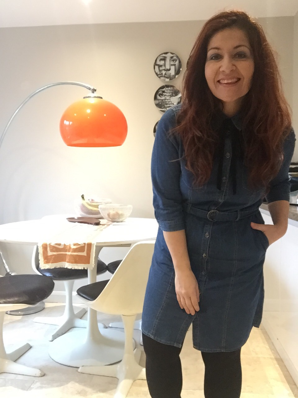 New Look denim dress via Always a Blue Sky girl fashion blog