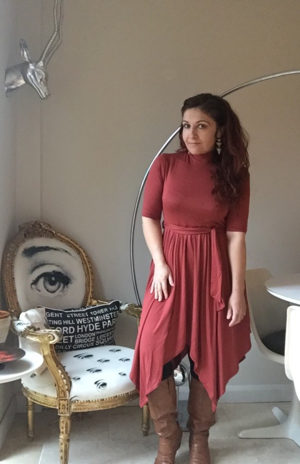 Birthday Buys: BooHoo jersey draped dress | always a blue sky girl