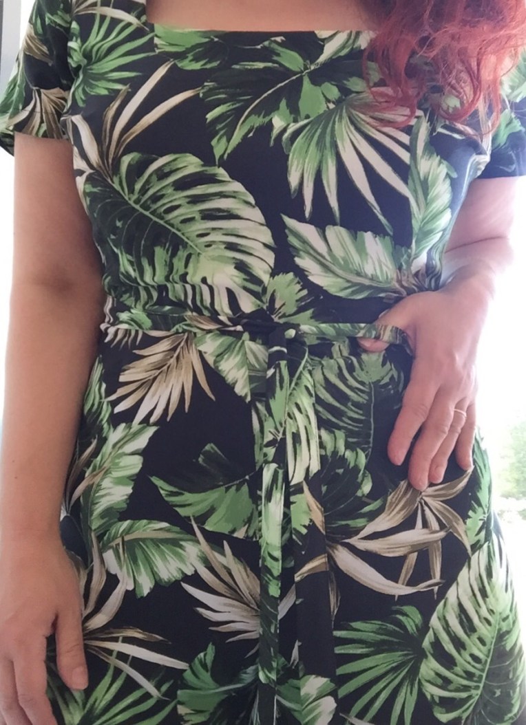 Sainsburys TU palm tropical print jumpsuit culotte dress via Always a Blue Sky Girl Sarah Gorlov